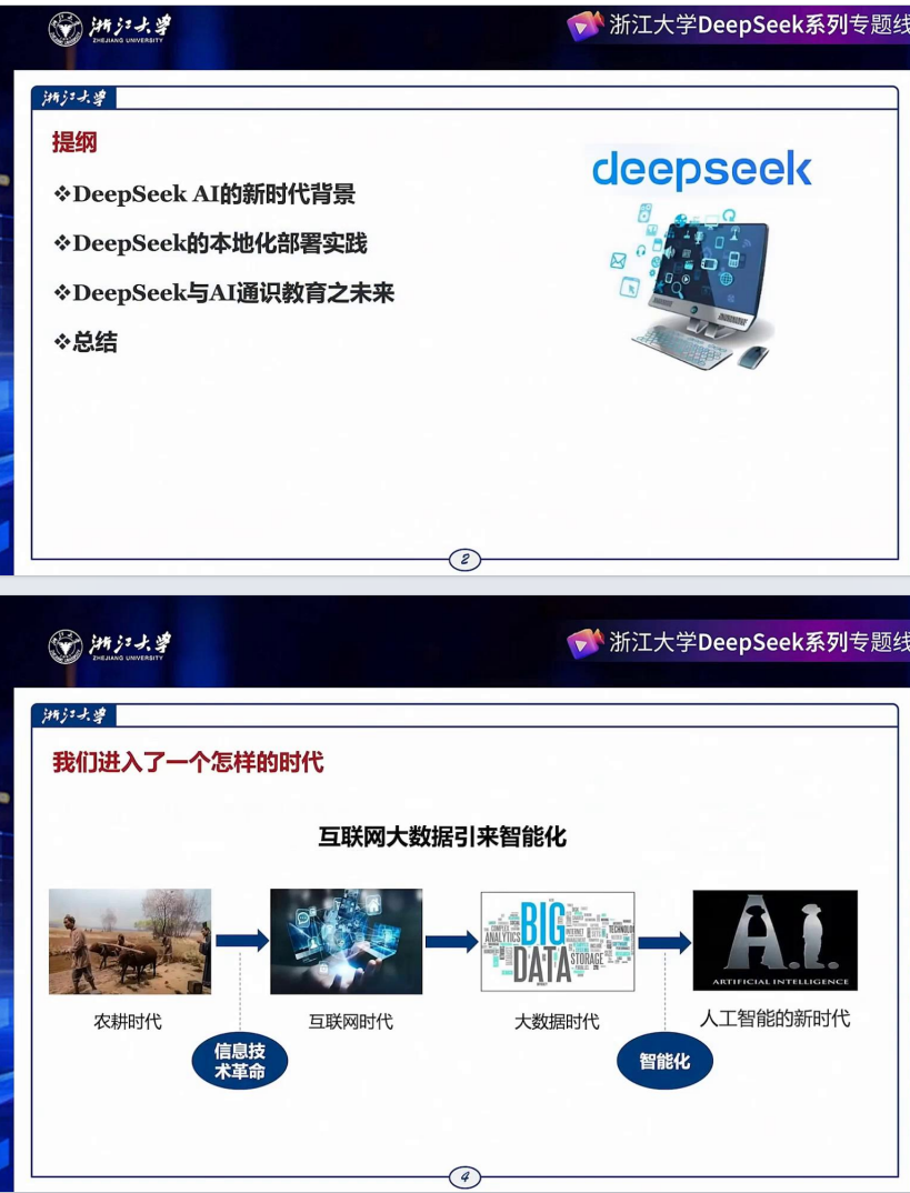 浙江大学(第四期):DeepSeek的本地化部署与AI通识教育之未来(PDF65页)