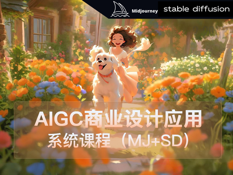 【精品推荐】AIGC商业设计应用系统课程(Midjourney+Stable Diffusion)