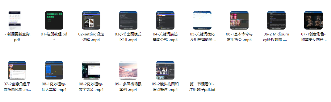 【精品推荐】AIGC商业设计应用系统课程(Midjourney+Stable Diffusion)