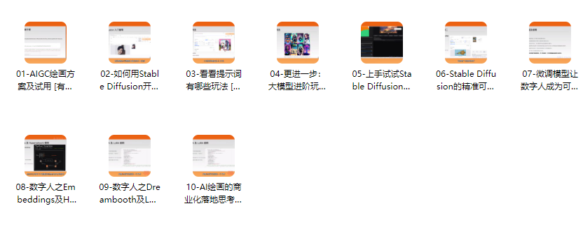 【精品推荐】手把手教你从0基础入门Stable Diffusion【10课】(共计2.01GB)